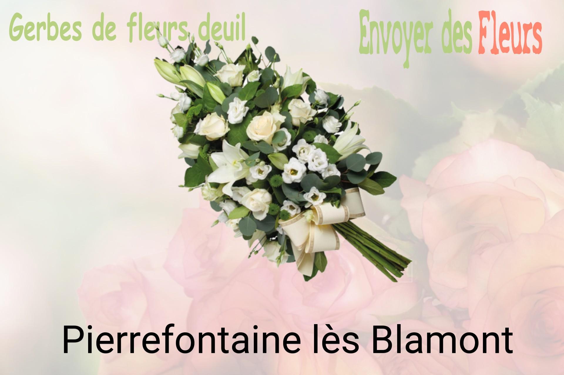 Gerbe de fleurs de deuil livrée à Pierrefontaine-lès-Blamont